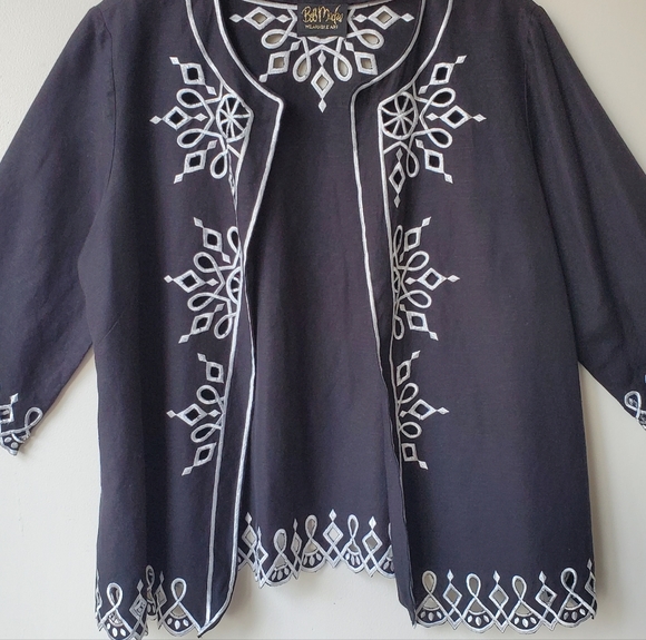 Bob Mackie Open Front Jacket - Picture 3 of 12